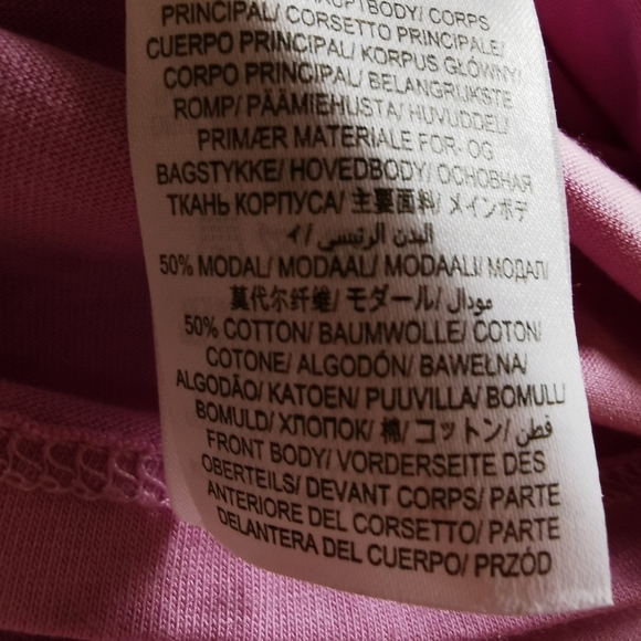 Boden Scoop Neck Cap Sleeve Pleated Chiffon Front Pink Blouse - Sz 6 - Picture 6 of 6